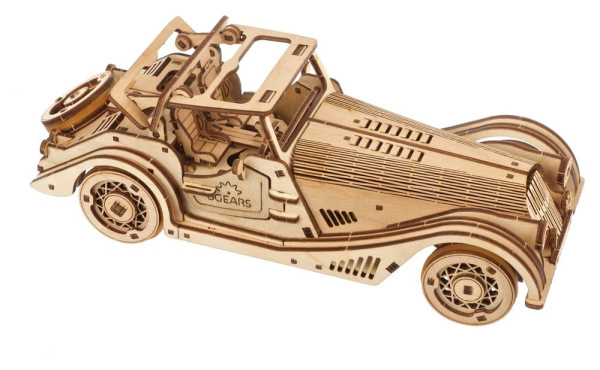 Ugears 3D Wooden Puzzle Sports Car Rapid Mouse 10