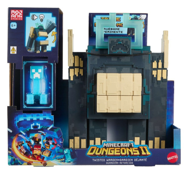 Minecraft Dungeons II Action Figure with Light and Sound Twisted Warden 5