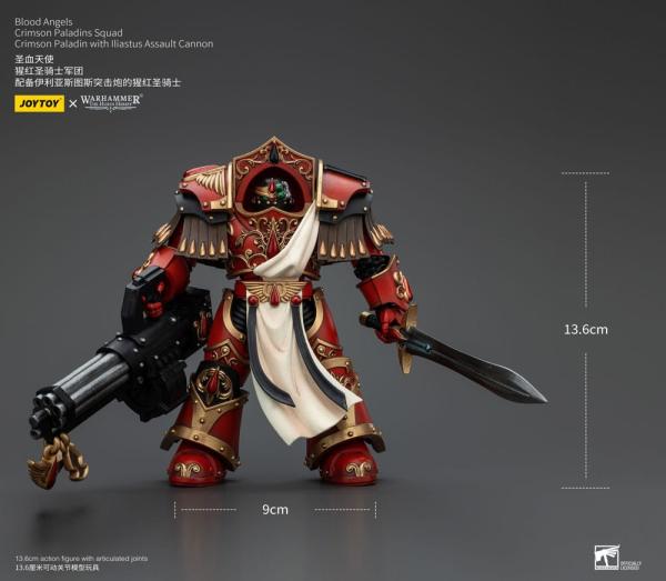 Warhammer The Horus Heresy Action Figure 1/18 Blood Angels Crimson Paladins Squad Crimson Paladin wi