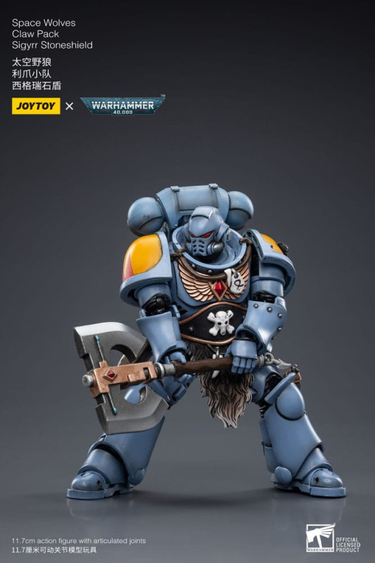 Warhammer 40k Action Figure 1/18 Space Wolves Claw Pack Sigyrr Stoneshield 12 cm 4