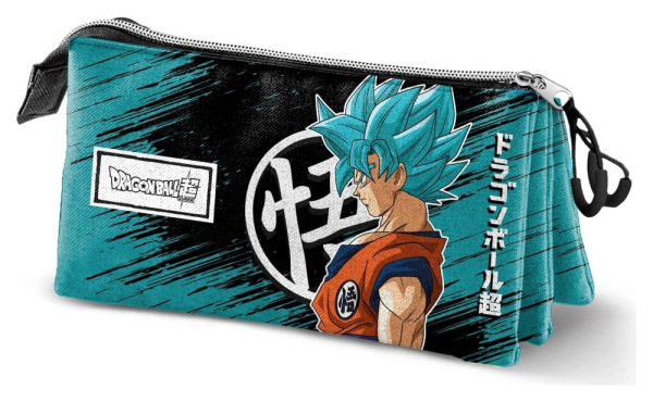 Dragon Ball Triple Pencil Case Saiyajin Blue