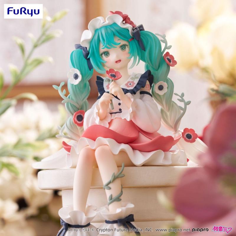 Hatsune Miku Noodle Stopper PVC Statue Hatsune Miku Flower Fairy Anemone 14 cm 1