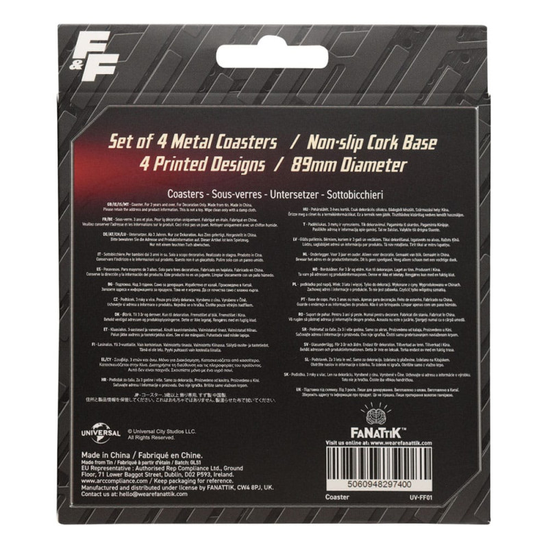 Fast & Furious Coaster 4-Pack Vintage Style 5