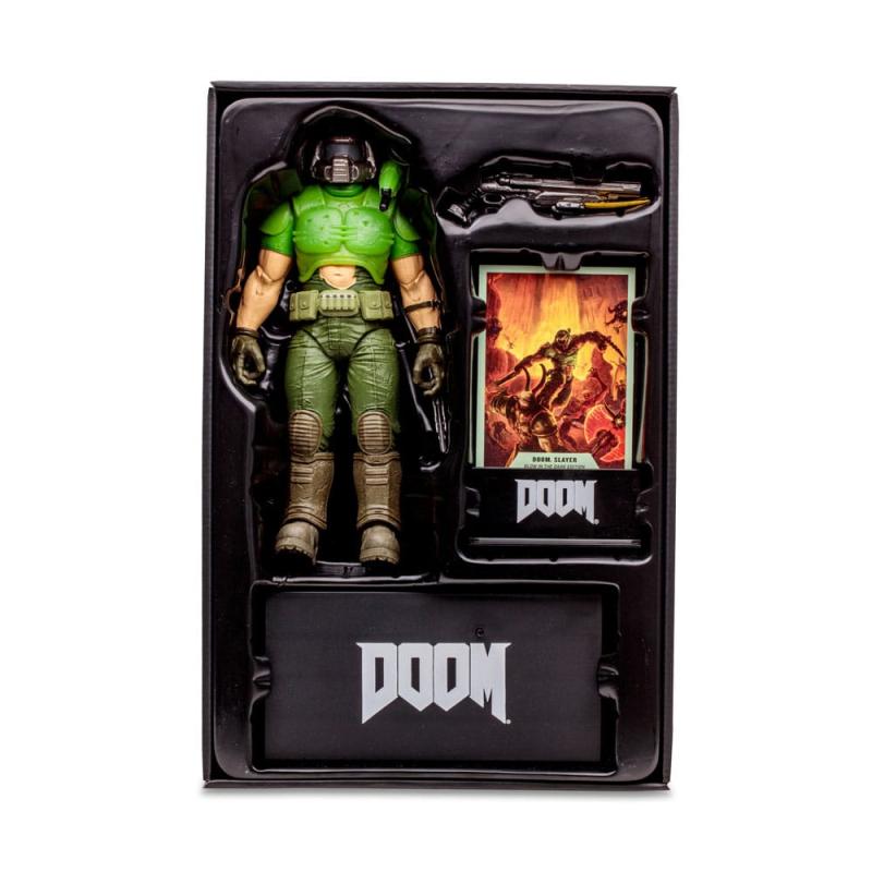 Doom Eternal Action Figure Doom Slayer Classic (Glow In The Dark Edition) Gold Label 18 cm