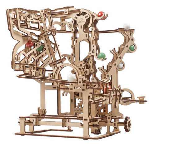 Ugears 3D Wooden Puzzle Marble Run Chain Hoist 2