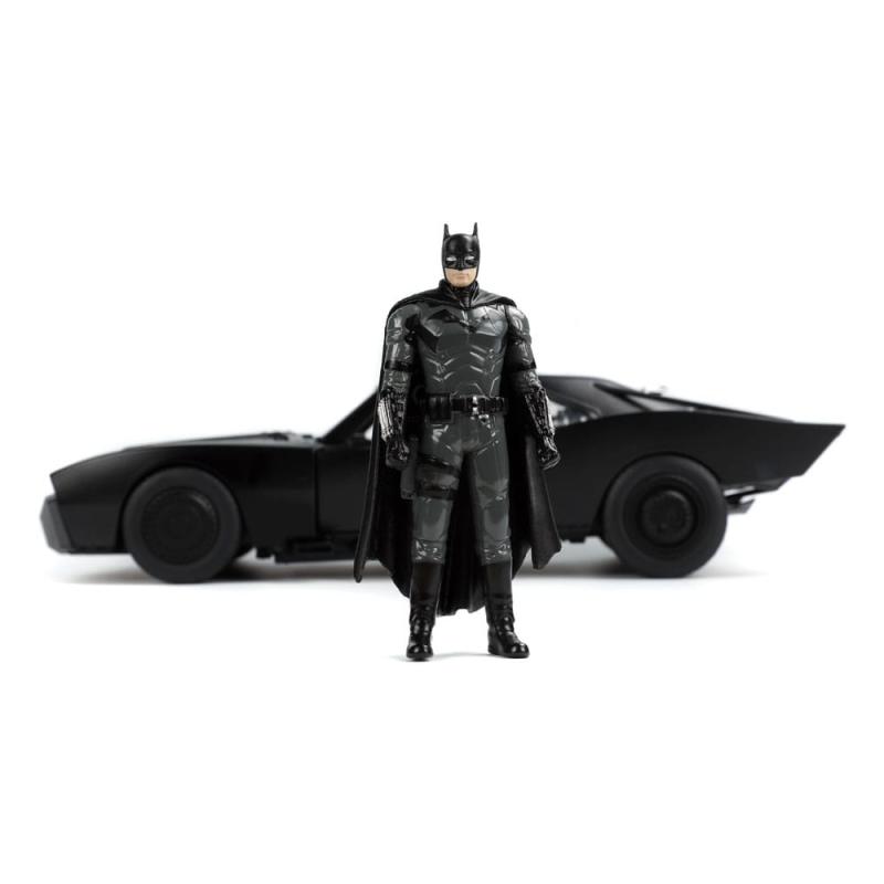 Batman 2022 Hollywood Rides Diecast Model 1/18 2022 Batmobile with Figure