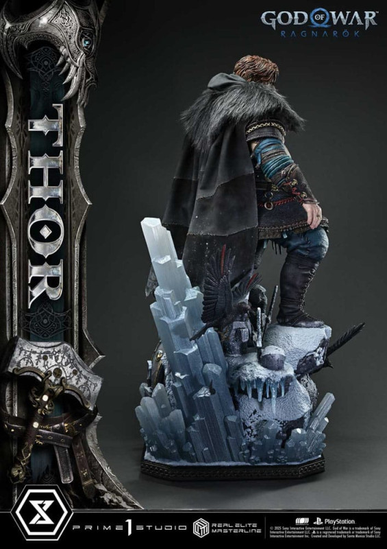 God of War: Ragnarök Real Elite Masterline Series Statue 1/3 Thor 105 cm 4