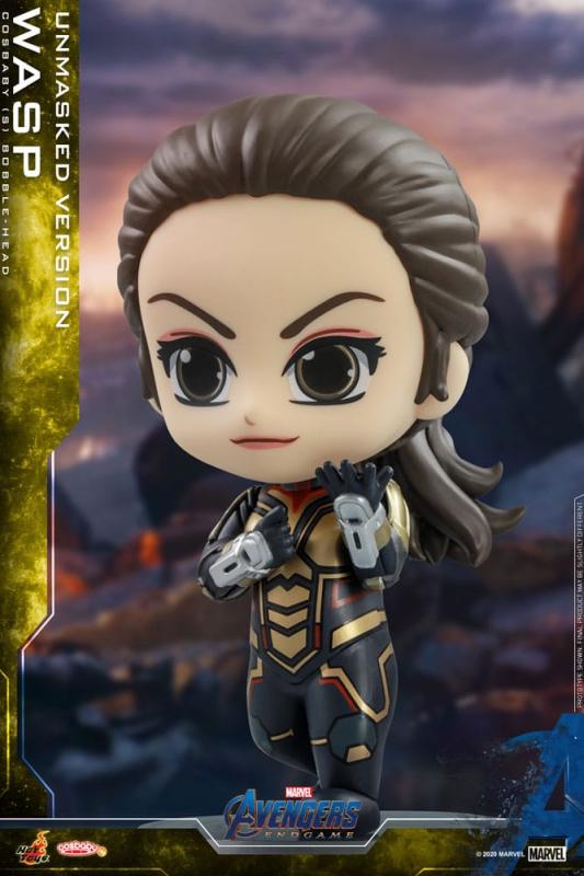 Avengers: Endgame Cosbaby (S) Mini Figure The Wasp (Unmasked Version) 10 cm 1