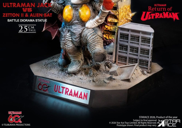 Return of Ultraman Diorama Statue 1/8 Ultraman Jack vs Zetton II & Alien Bat Battle scene 25 cm 6