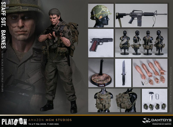 Platoon Action Figure 1/6 Staff Sergeant Barnes 30 cm 14