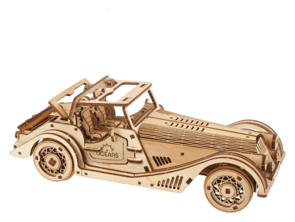 Ugears 3D Wooden Puzzle Sports Car Rapid Mouse 9