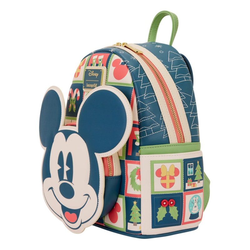 Disney by Loungefly Mini Backpack Mickey and Minnie Holiday 1
