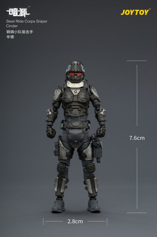 Dark Source Steel Ride Corps Action Figure Sniper Cinder 8 cm 8