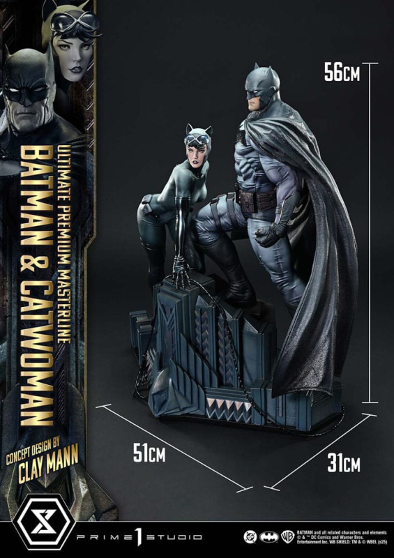 DC Comics Ultimate Premium Masterline Series Statue 1/4 Batman & Catwoman (Concept Design by Clay Ma 9