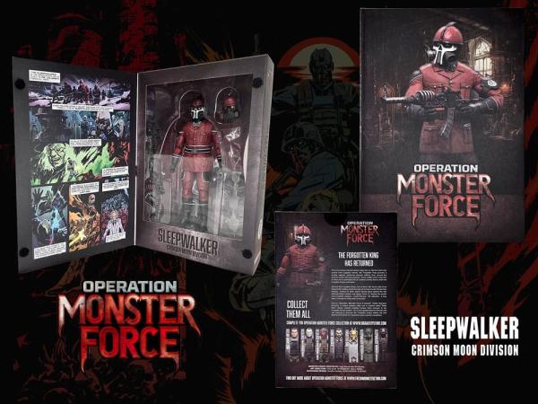 Operation: Monster Force Action Figure 1/12 Sleepwalker Crimson Moon Division 15 cm