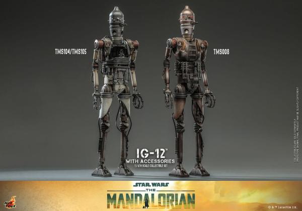 Star Wars The Mandalorian: IG-12 with accessories 1/6 Action Figure - Hot Toys