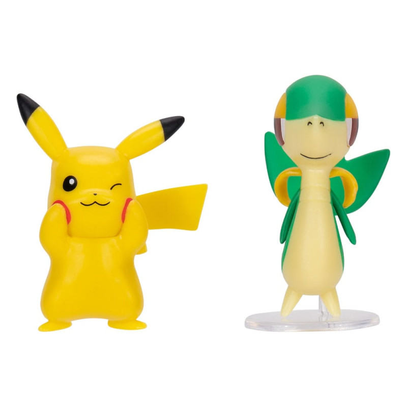 Pokémon Figure 2-Pack Snivy & Pikachu 8 cm