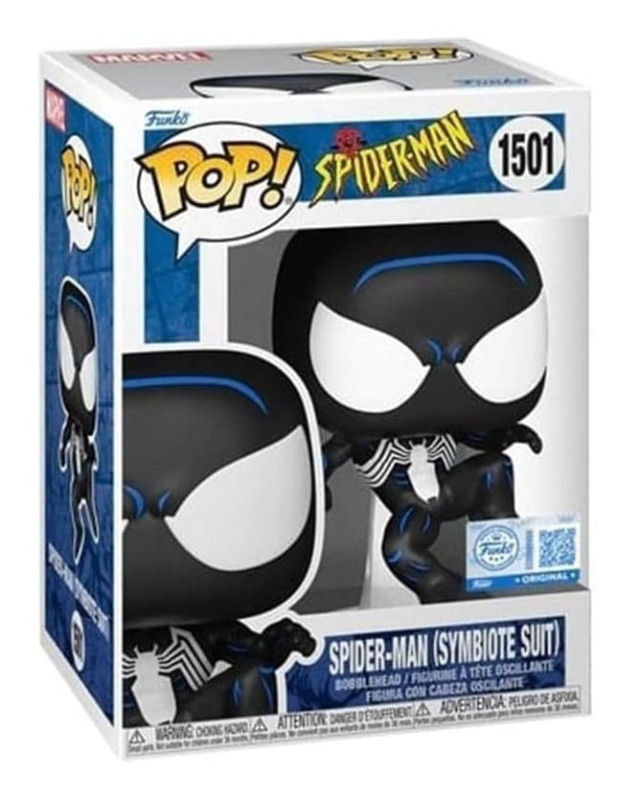 Spider-Man POP! Marvel Vinyl Figure Black Suit Spidey 9 cm 1