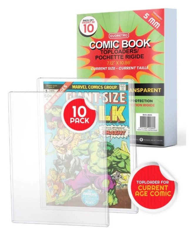 Evoretro Comics Topload Holder 10-Pack Current 1
