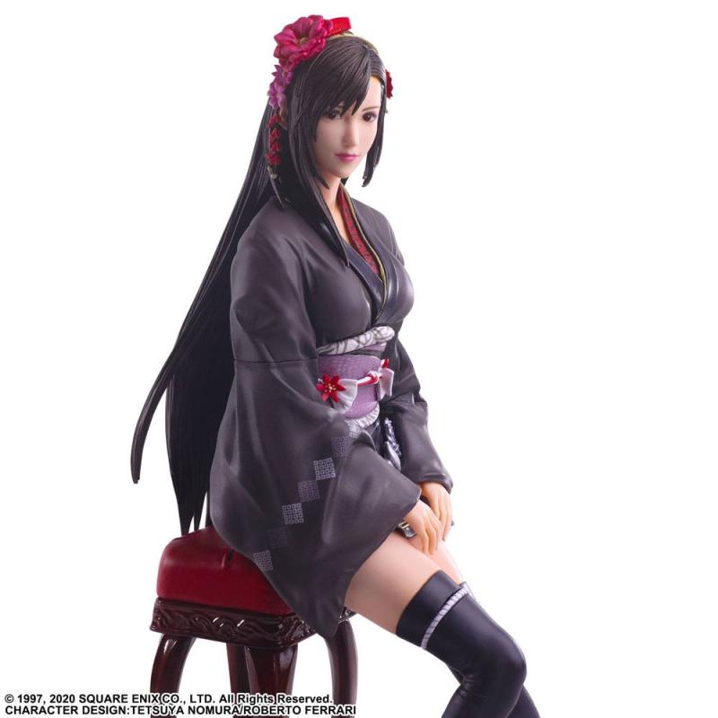 Final Fantasy VII Remake Static Arts Gallery Statue Tifa Lockhart Exotic Dress Ver. 23 cm 7