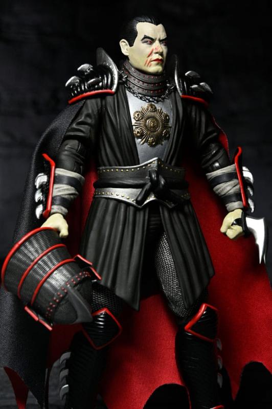 Teenage Mutant Ninja Turtles x Universal Monsters Action Figure Shredder as Dracula Classic Colors 1 8