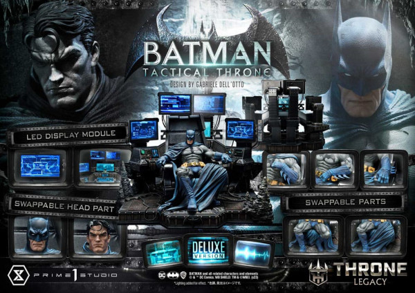 DC Comics Throne Legacy Collection Statue 1/3 Batman Tactical Throne Deluxe Version 57 cm 1