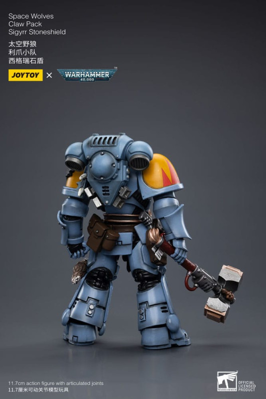 Warhammer 40k Action Figure 1/18 Space Wolves Claw Pack Sigyrr Stoneshield 12 cm 10