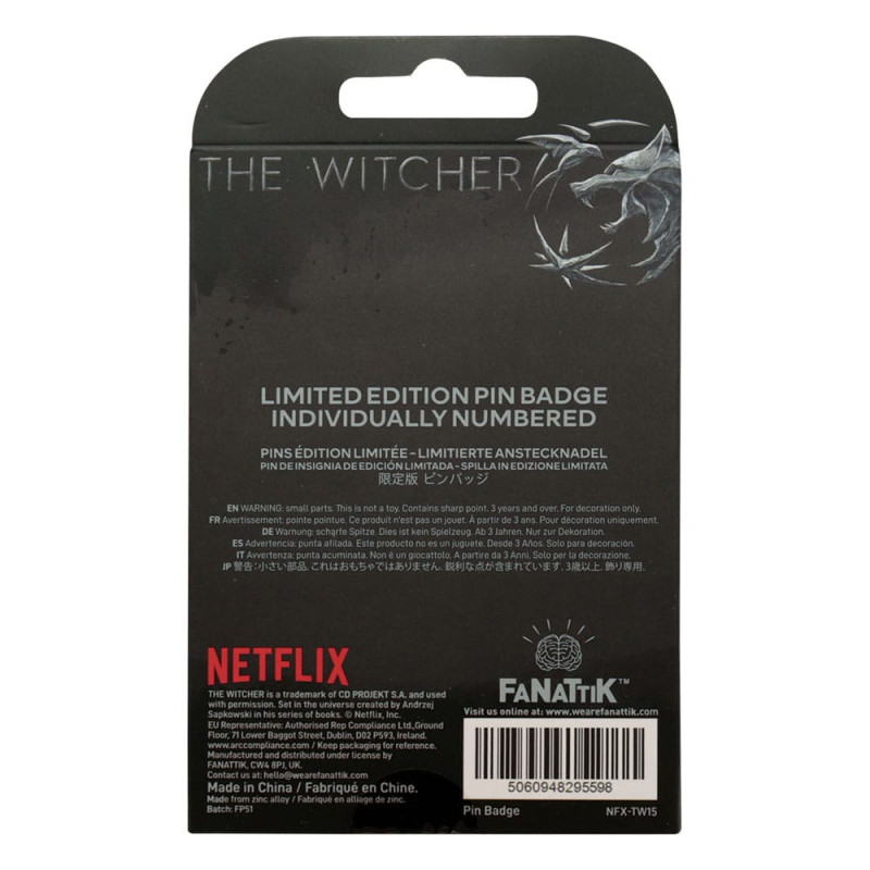 The Witcher Pin Badge Witcher Symbol Limited Edition 1