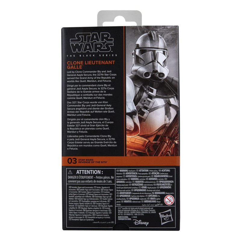 Star Wars Episode III Black Series Action Figure Clone Lieutenant Galle 15 cm 3