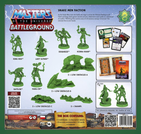 Masters of the Universe: Battleground Miniatures Game Wave 8: Snake Men Faction *Italian Version* 6