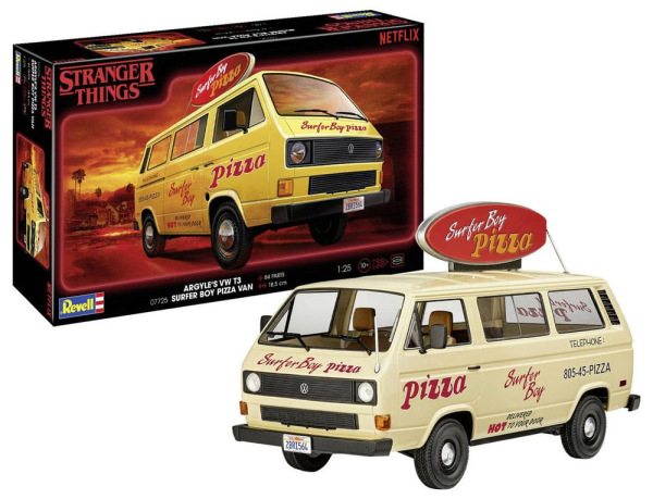 Stranger Things Model Kit 1/25 VW T3 Bus Surfer Boy 19 cm 2