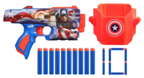 Marvel NERF Dart Blaster Captain America 3