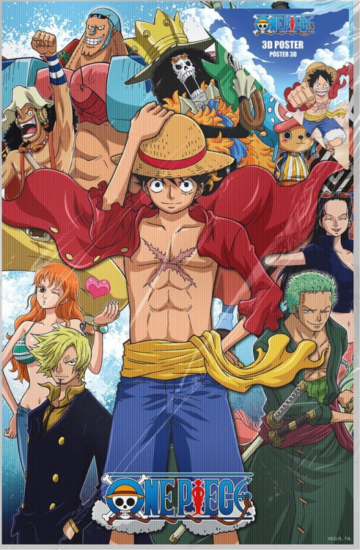 One Piece 3D Poster Group Fishman Island 38 x 58 cm 2