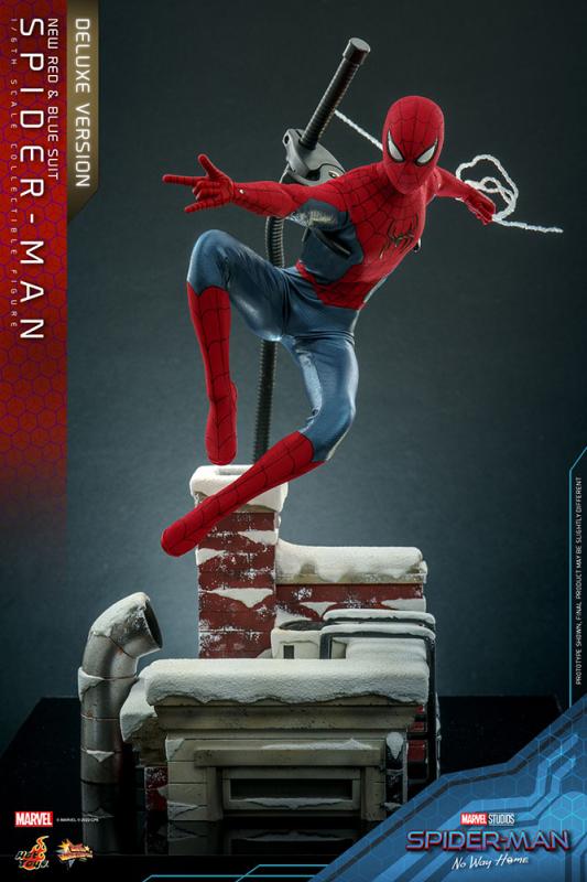 Spider-Man: No Way Home Movie Masterpiece Action Figure 1/6 Spider-Man (New Red and Blue Suit) (Delu