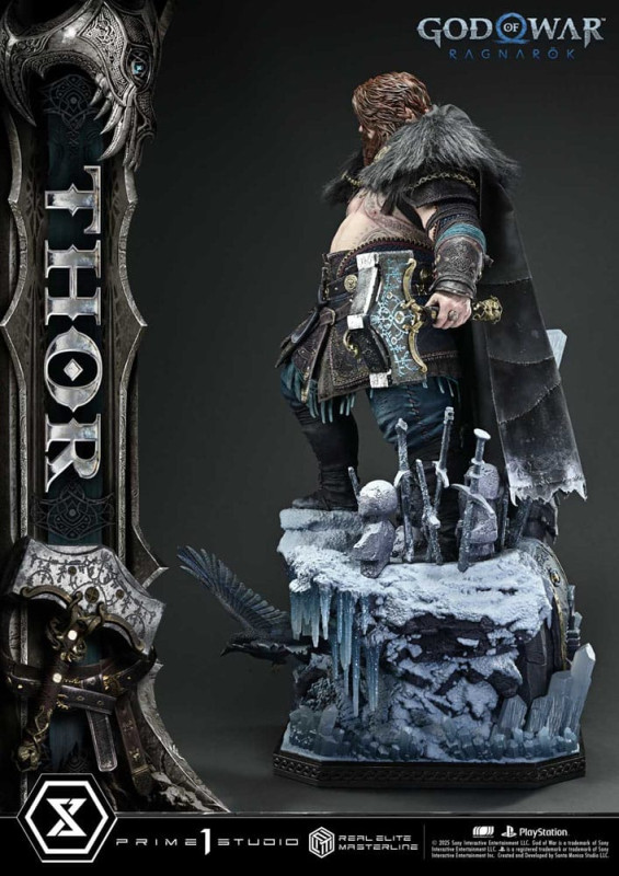 God of War: Ragnarök Real Elite Masterline Series Statue 1/3 Thor 105 cm 6