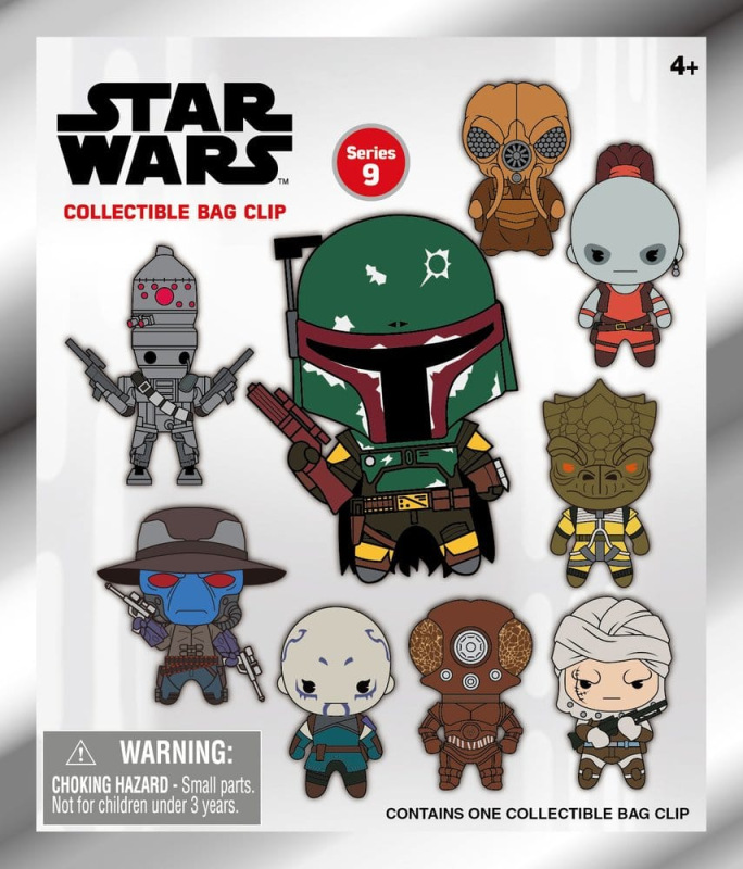 Star Wars Most Wanted Bounty Hunters 3D PVC Bag Clips Series 1 Display (24) 2