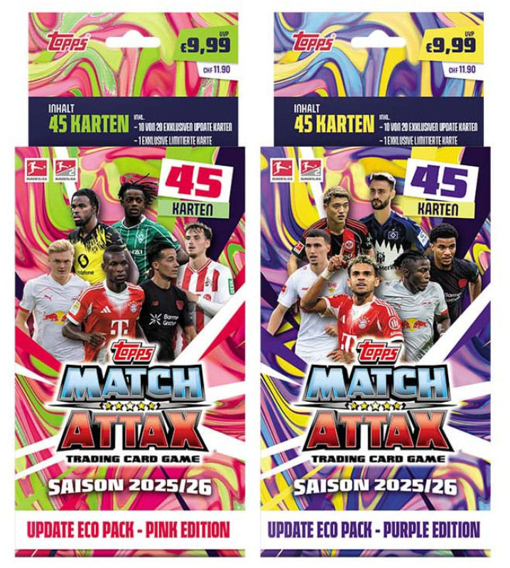 Bundesliga Match Attax Trading Cards 2025/26 Update Eco Pack