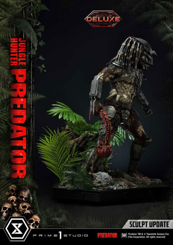 Predator Museum Masterline Statue 1/3 Jungle Hunter Predator Deluxe Bonus Version 90 cm 11