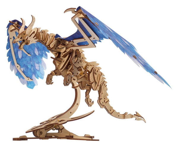 Ugears 3D Wooden Puzzle Windstorm Dragon 12