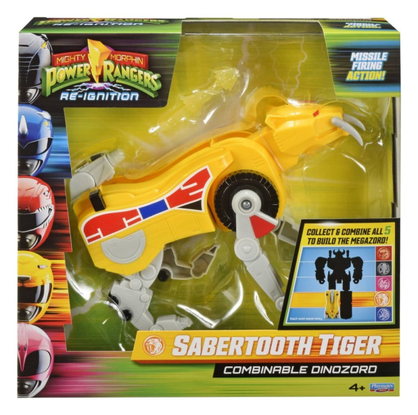 Mighty Morphin Power Rangers Combinable Dinozord Action Figure Sabertooth Tiger 20 cm 1
