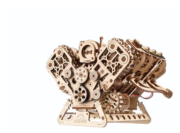 Ugears 3D Wooden Puzzle V8 Engine 7