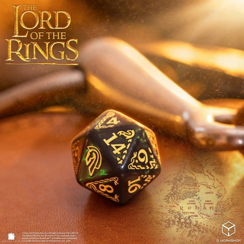 The Lord of the Rings Dice Set of 7 Rohan 6