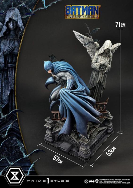 Batman Ultimate Premium Masterline Series Statue 1/4 Batman Rebirth Edition Blue Deluxe Bonus Versio