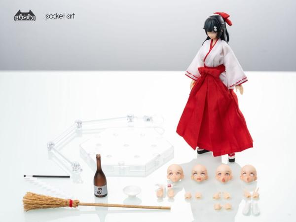 Pocket Art Action Action Figure 1/12 PA005 Exorcism Shrine Maiden Tsubaki 15 cm