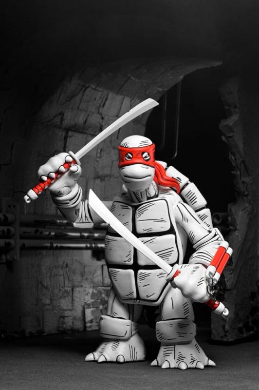 Teenage Mutant Ninja Turtles (Mirage Comics) Action Figures 2-Pack Black and White First Turtles 18 10