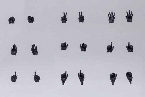 Megami Device M.S.G. Plastic Model Kit 1/1 09 Hand Set Skin Color Black 1