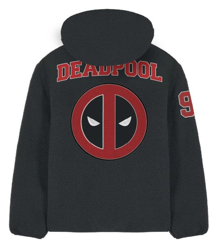 Marvel Sherpa Jacket Deadpool Logo Size S 2
