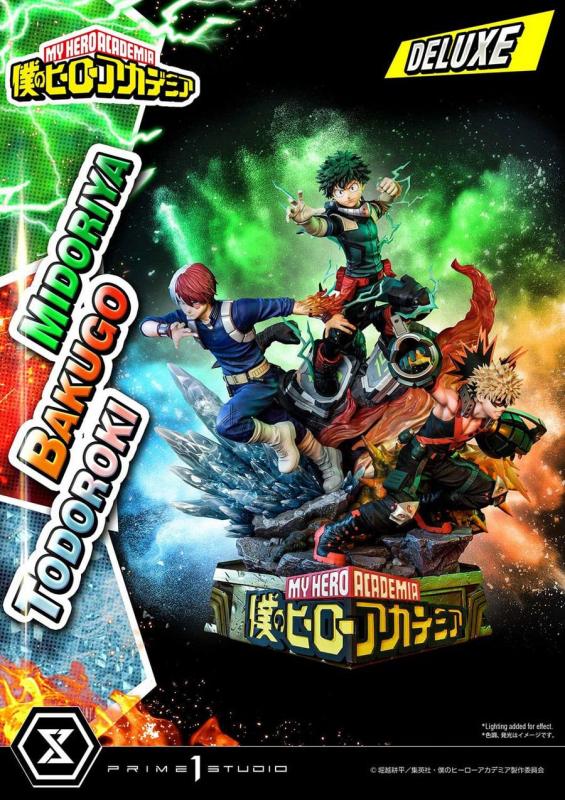 My Hero Academia: Deluxe Midoriya with Bakugo and Todoroki 1:4 Scale Statue