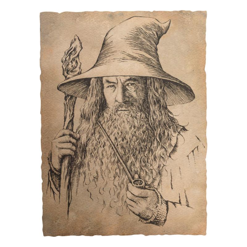 The Hobbit: Portrait of Gandalf the Grey 21 x 28 cm Art Print - Weta Workshop
