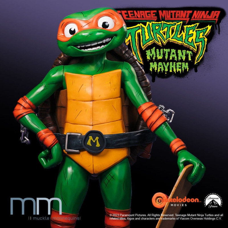 Teenage Mutant Ninja Turtles: Mutant Mayhem Life-Size Statue Michelangelo 162 cm 3